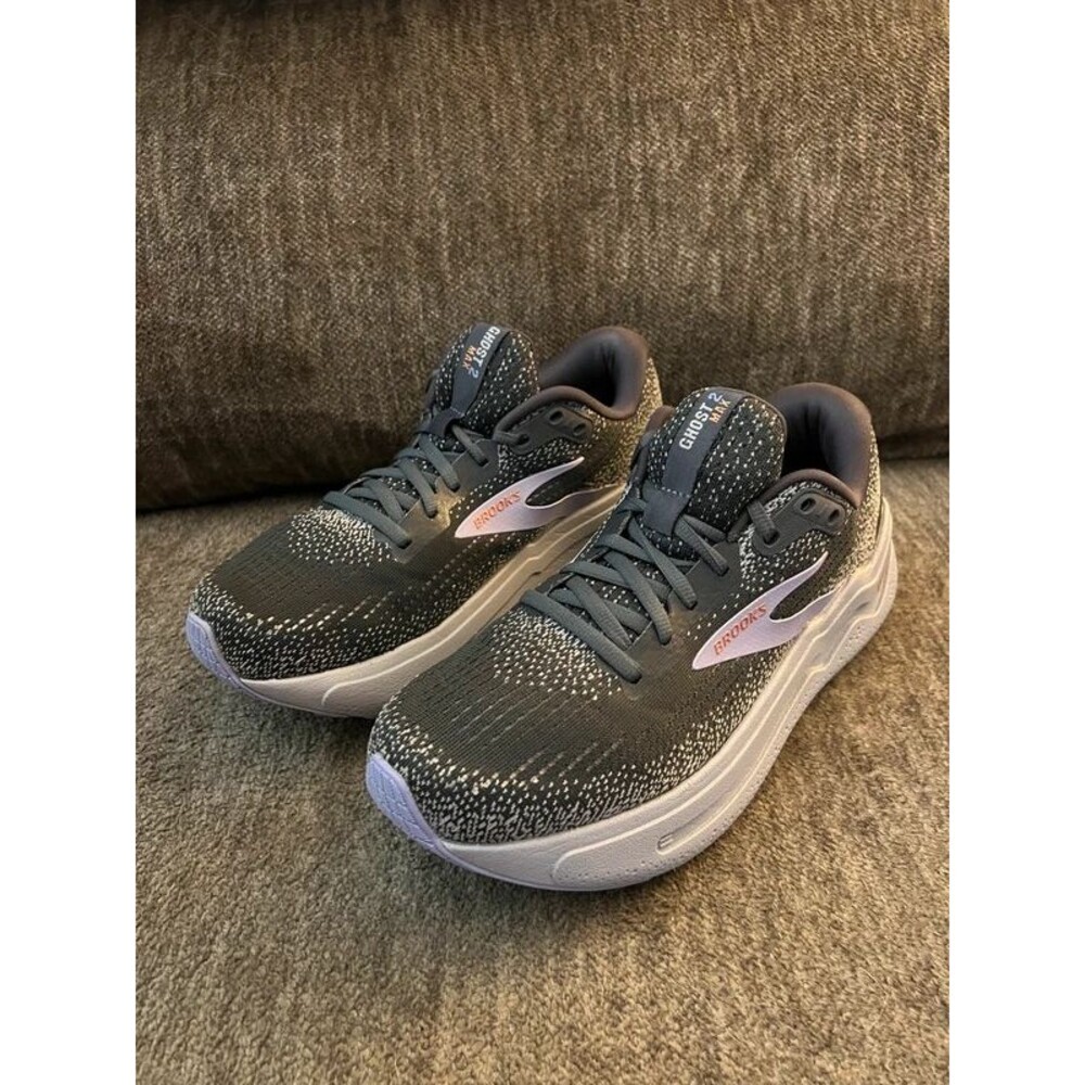 Brooks Ghost Max 2 Women’s 7.5 Running Shoes - Ebony Lavender Gray